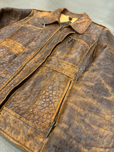 Load image into Gallery viewer, A/W 2005 Roberto Cavalli eroded faded leather jacket
