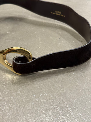 1998 Gucci by Tom Ford pony hair iconic belt