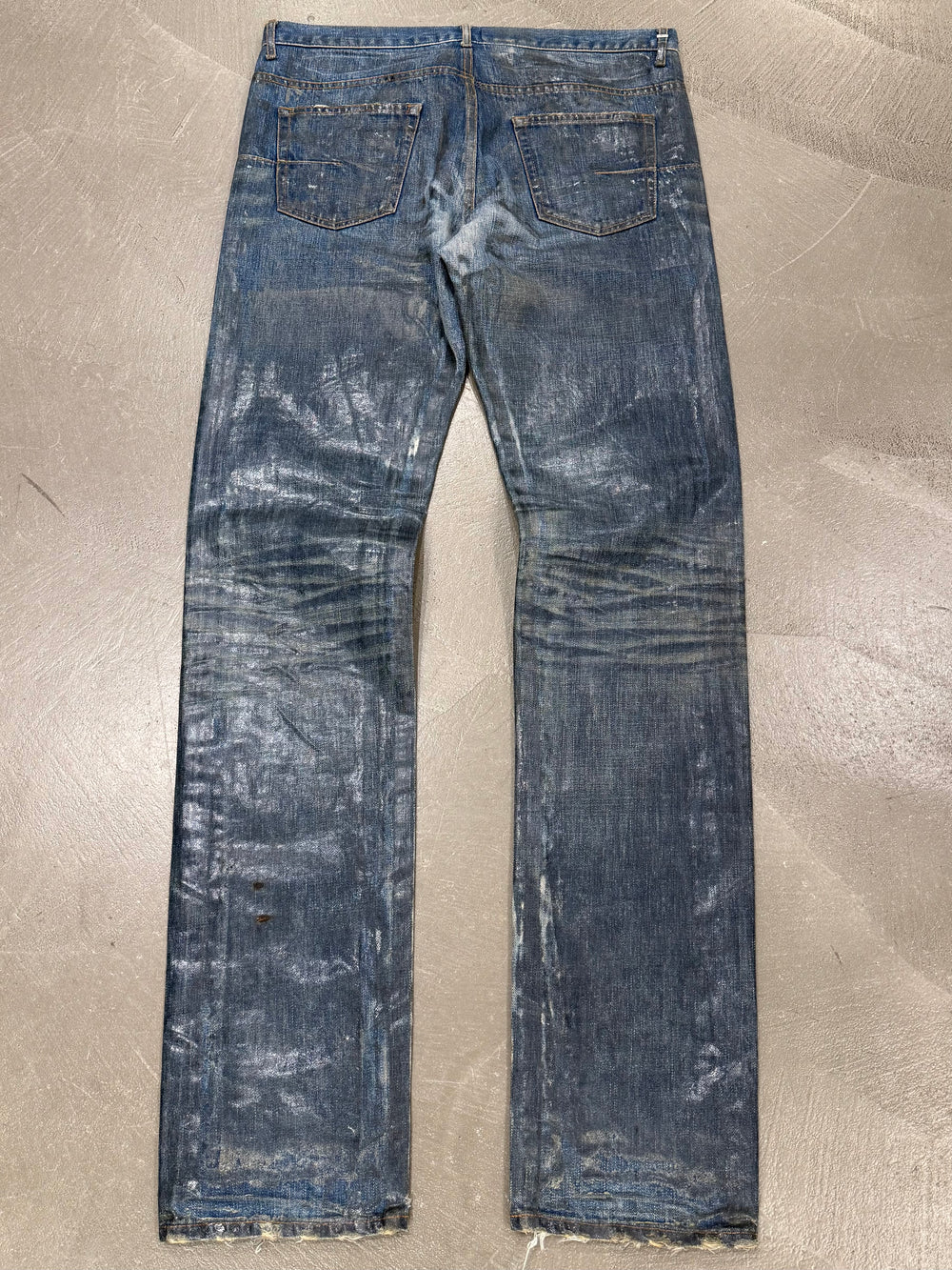 2003 Dior “Luster” waxed distressed jeans