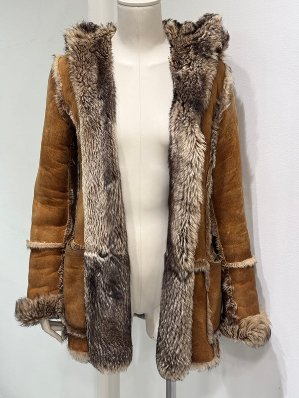 2001 Dolce & Gabbana real lamb fur shearling coat