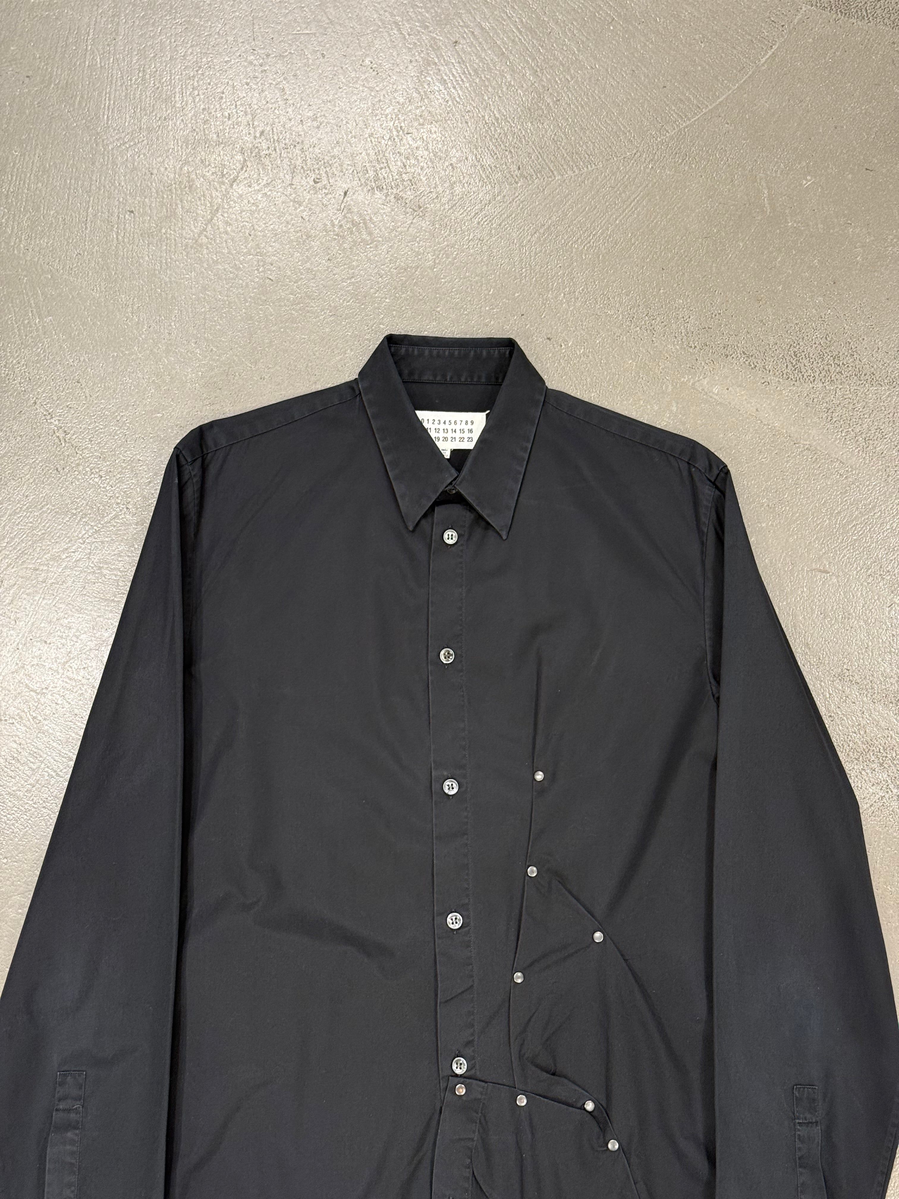 2016 Maison Margiela studded foldover shirt