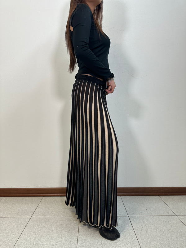 1990s Jean Paul Gaultier iridescent elastic skirt