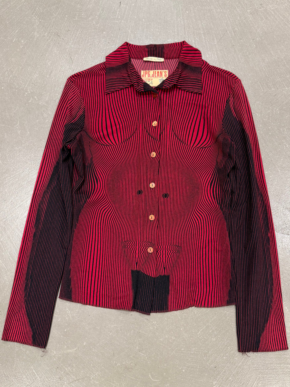 S/S1996 Jean Paul Gaultier "Cyberbaba" Trompe L'Oeil shirt