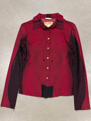 S/S1996 Jean Paul Gaultier "Cyberbaba" Trompe L'Oeil shirt