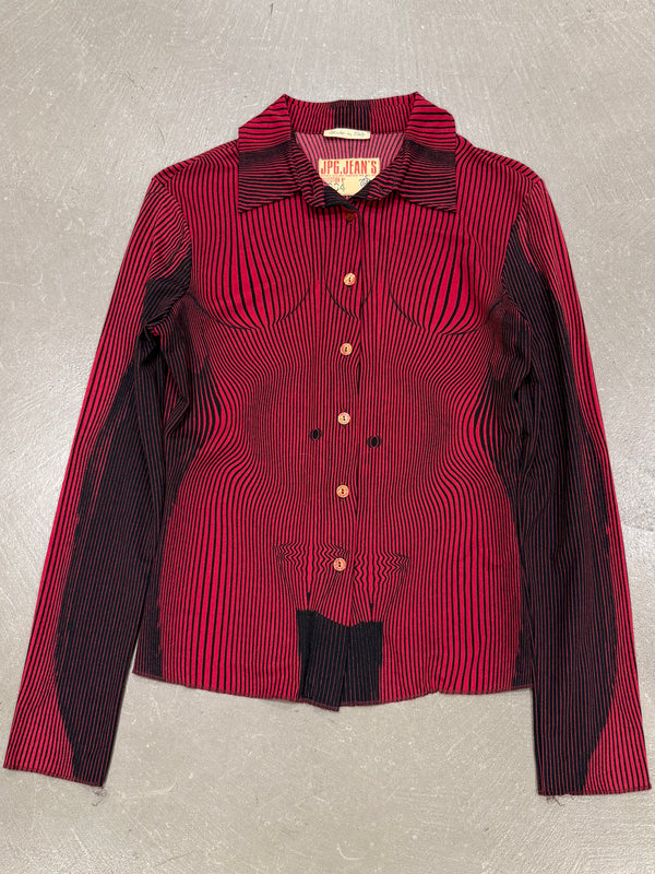 S/S1996 Jean Paul Gaultier "Cyberbaba" Trompe L'Oeil shirt