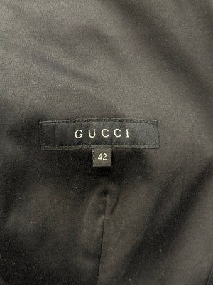 2003 Gucci by Tom Ford black tailored cropped blazer