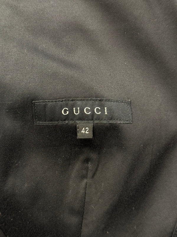 2003 Gucci by Tom Ford black tailored cropped blazer