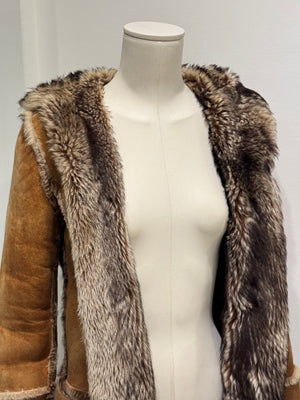 2001 Dolce & Gabbana real lamb fur shearling coat