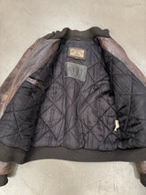 Load image into Gallery viewer, 1980s ARMANI leather MA-1 bomber jacket
