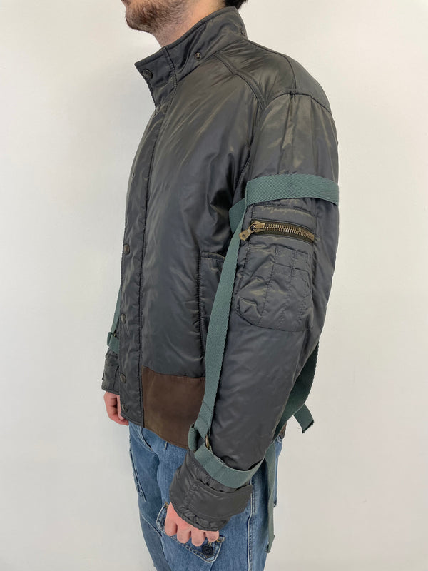 2003 Dolce & Gabbana bondage bomber jacket