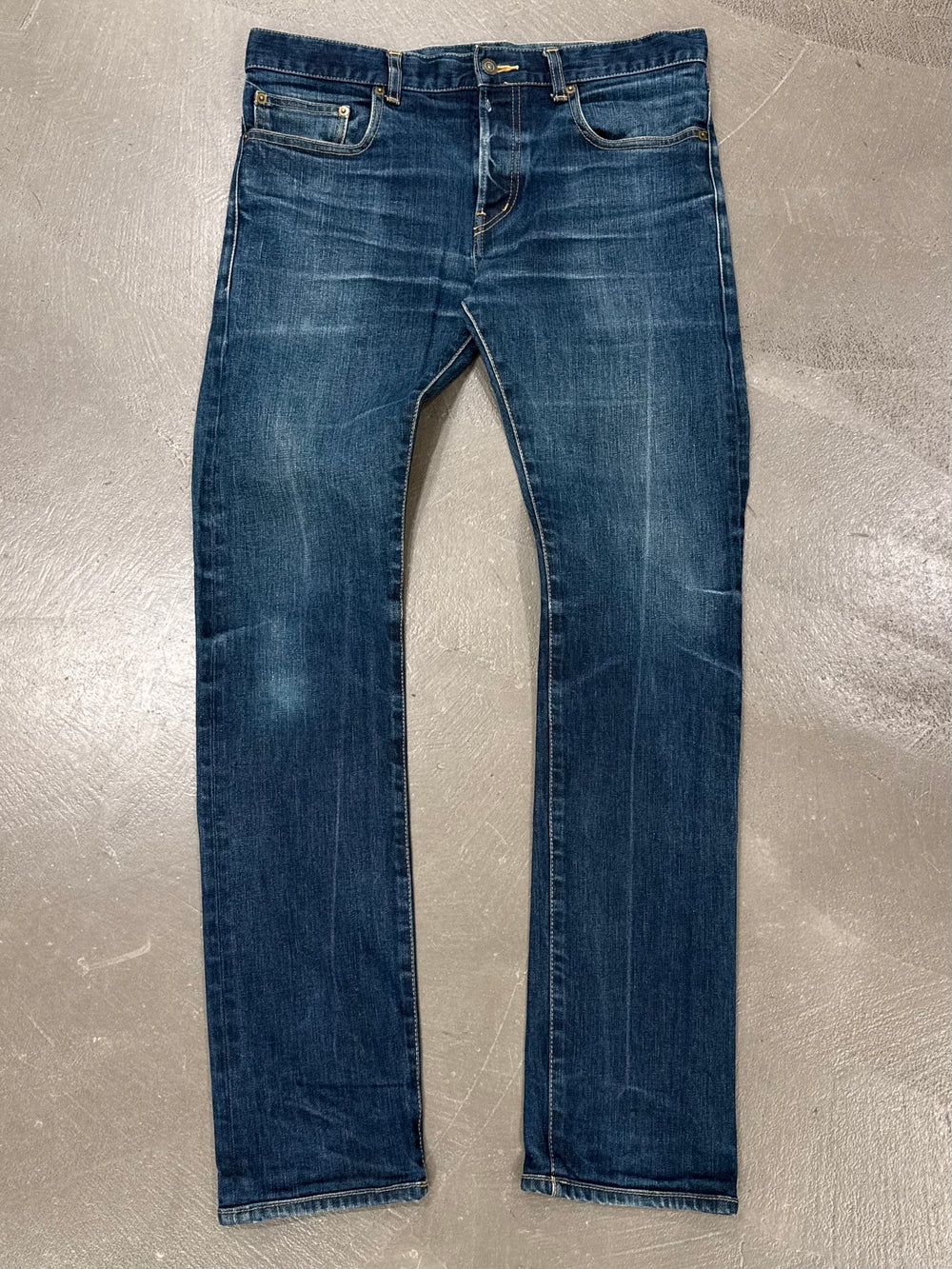 2013 Saint Laurent by Hedi Slimane mid-wash denim pants