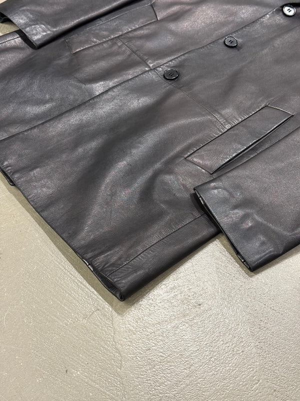 2000s Valentino leather coat