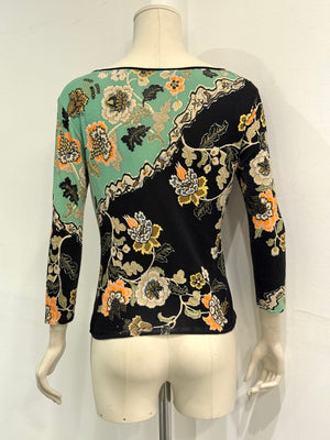 S/S2003 Roberto Cavalli chinoserie print set (top, cardigan & jeans)
