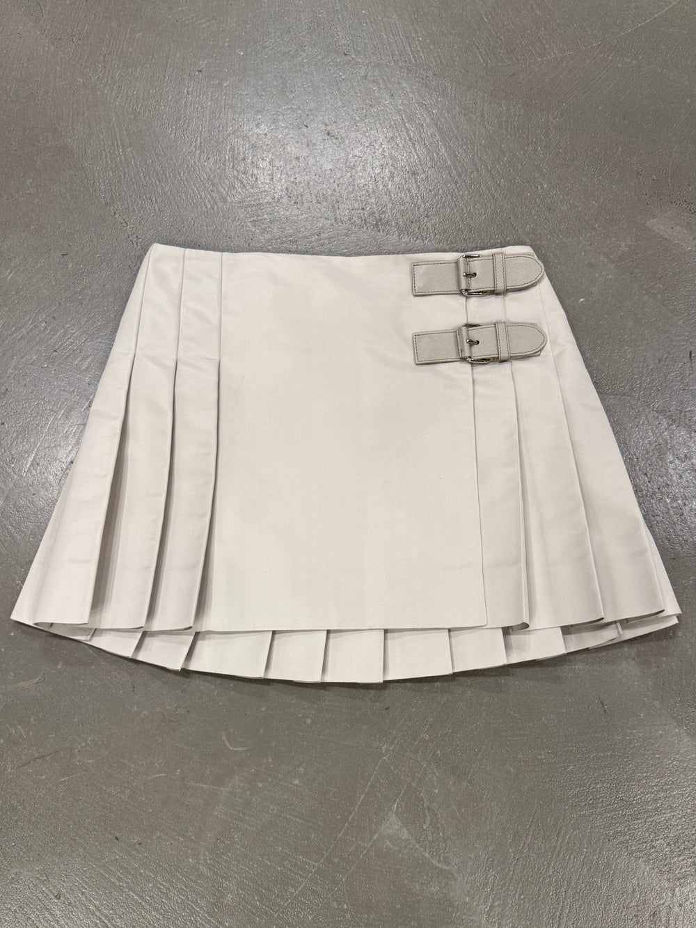 2010 Prada pleated mini skirt