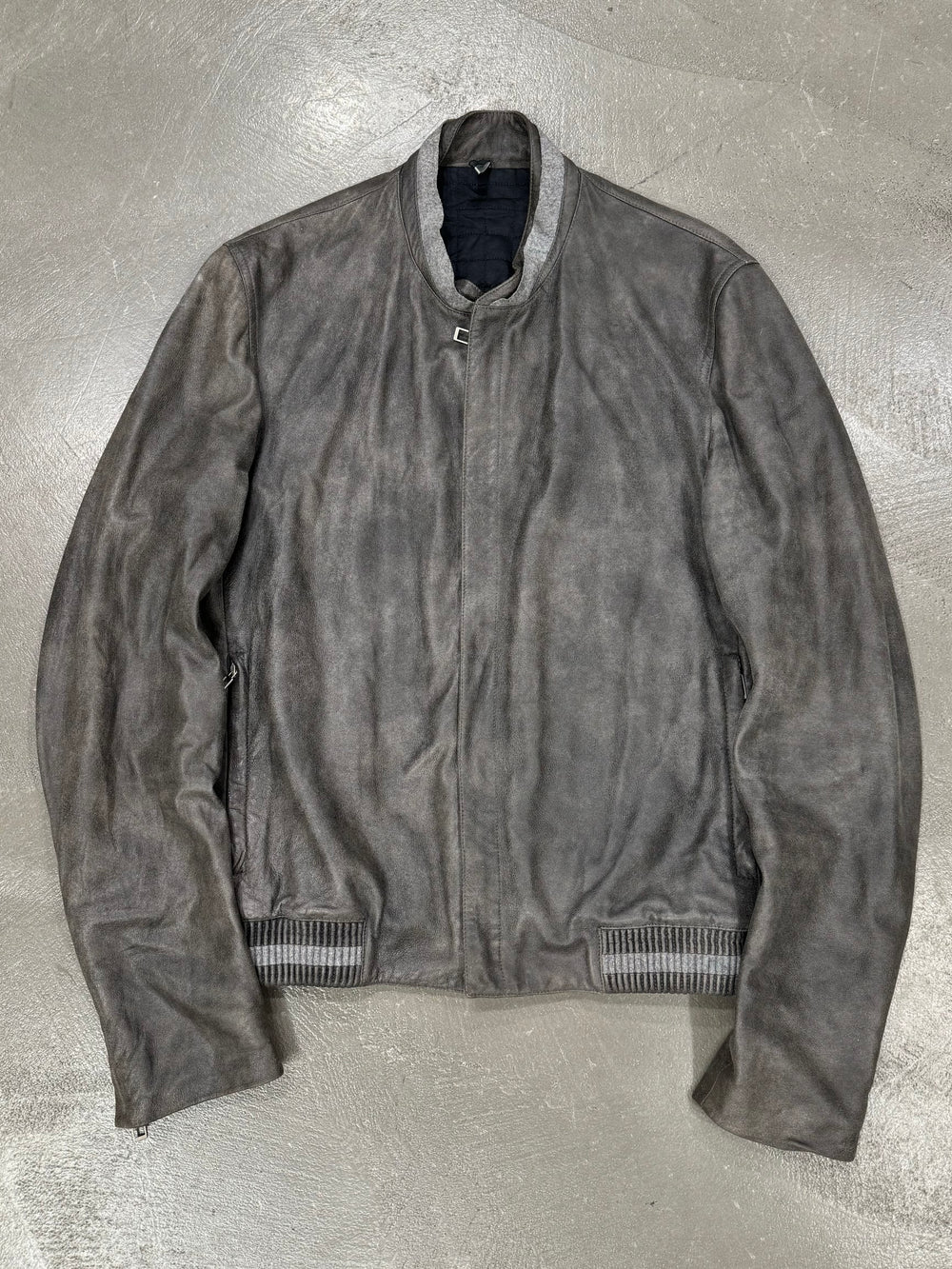 2010s Dior Homme lambskin bomber leather jacket