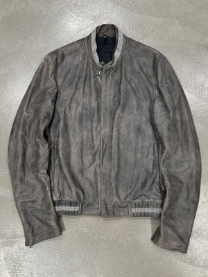 2010s Dior Homme lambskin bomber leather jacket