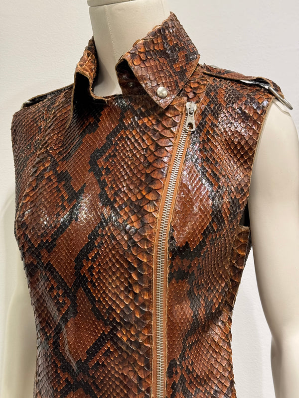 S/S2001 Dolce & Gabbana Python leather top