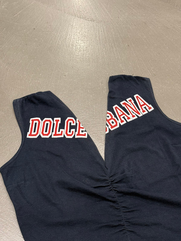 2000s Dolce & Gabbana shoulder logo tank