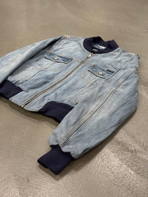 2000s Dolce & Gabbana denim bomber jacket