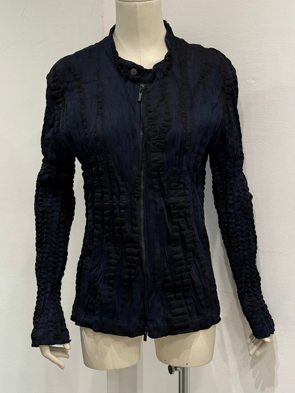 Issey Miyake pleated deconstructed jacket