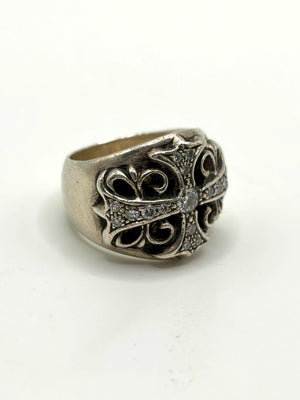 Chrome Hearts factory-set diamond keeper ring