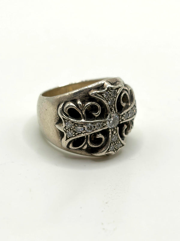 Chrome Hearts factory-set diamond keeper ring