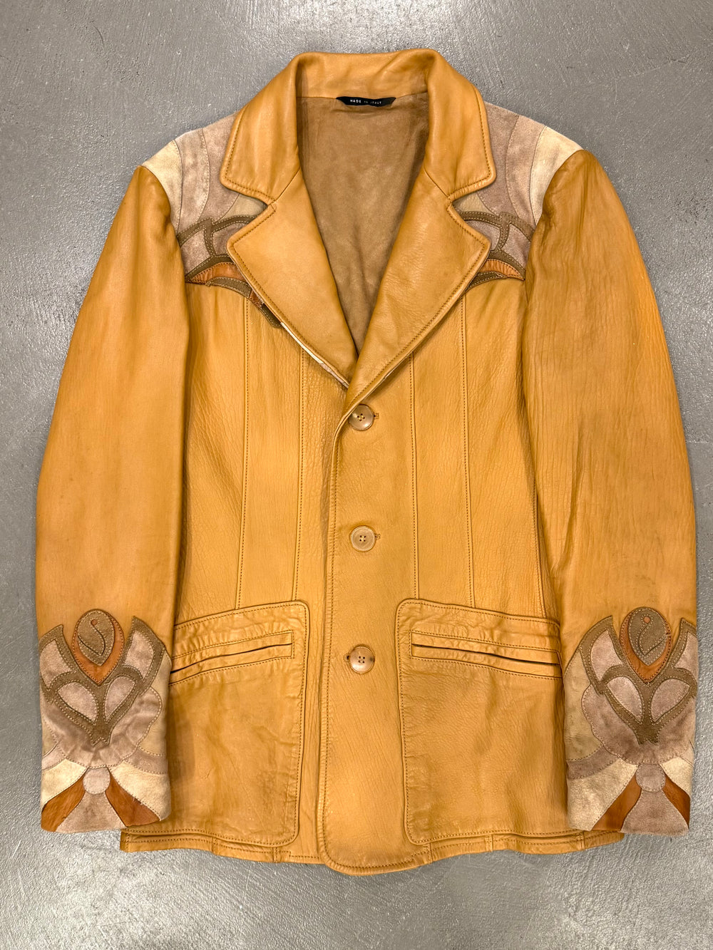 S/S2004 Gucci by Tom Ford western runway leather jacket