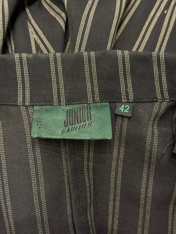 1990s Jean Paul Gaultier pinstripe double-breasted blazer