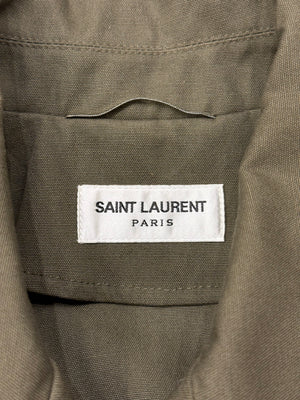 S/S2018 Saint Laurent sample cropped aviator blazer