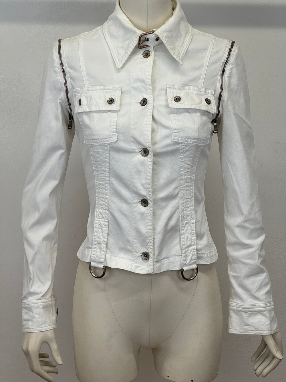S/S2004 Dolce & Gabbana modular D-ring denim jacket