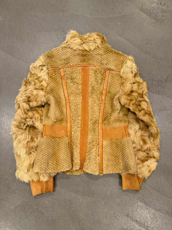 F/W2008 Cavalli rabbit fur hybrid soldier jacket