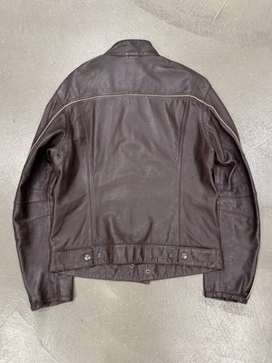 2000S Prada biker leather jacket