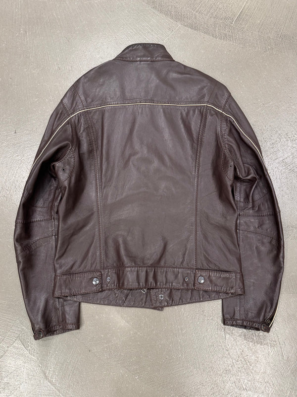 2000S Prada biker leather jacket