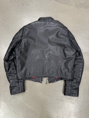 1990s Dirk Bikkembergs anatomical muscle cropped leather jacket