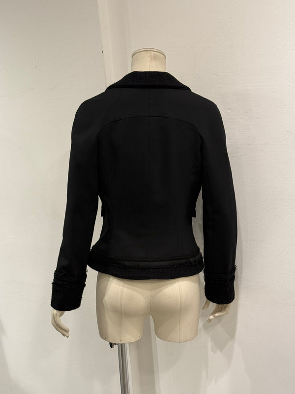 2000s Dolce & Gabbana black cropped jacket