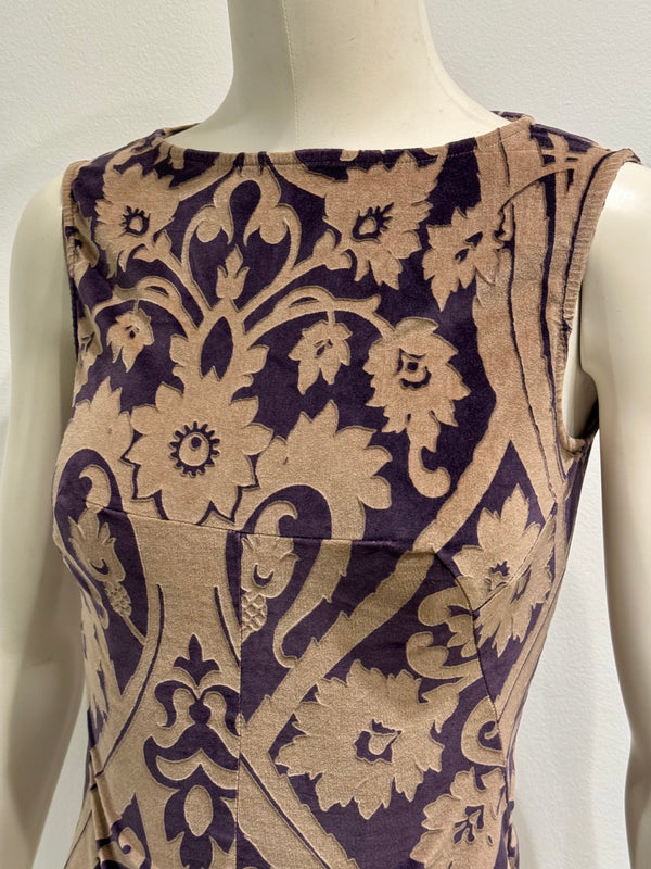 F/W 1998 Dolce Gabbana velvet paisley top
