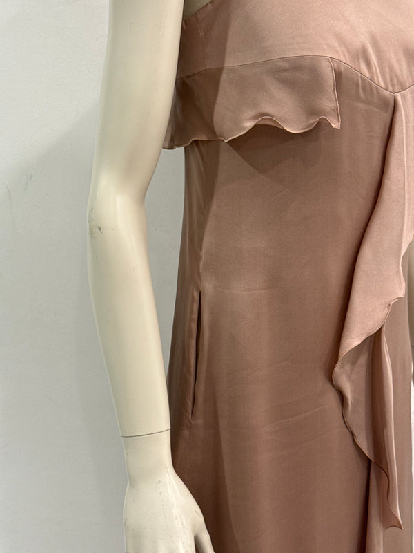 2008 Giorgio Armani ruffle sleeveless mini dress