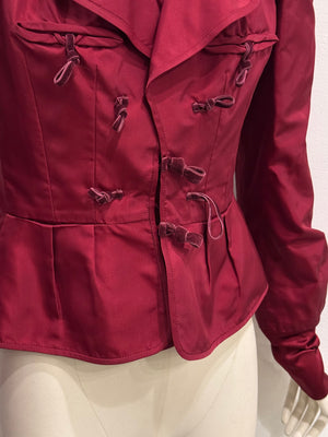 2004 Yves Saint Laurent by Tom Ford runway pagoda silk jacket