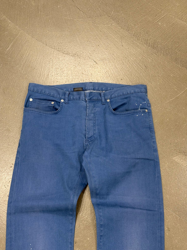 2000s Dior blue faded jeans
