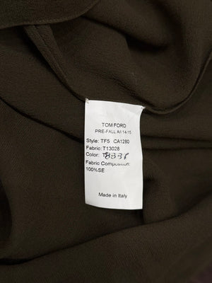 A/W2014 Tom Ford drape asymmetric cape and top set