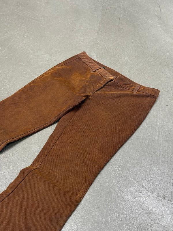 2000s Jean Paul Gaultier corduroy extra flared low rise pants