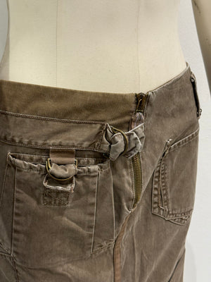 2000s Marithe Francois Girbaud asymmetrical skirt