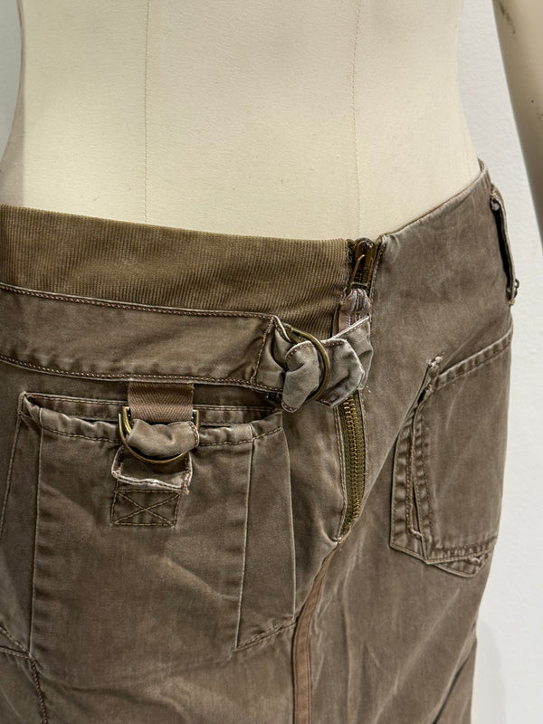 2000s Marithe Francois Girbaud asymmetrical skirt