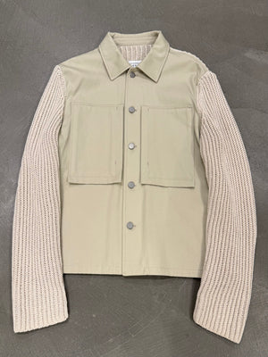 S/S2020 Maison Margiela ribbed-sleeve hybrid jacket