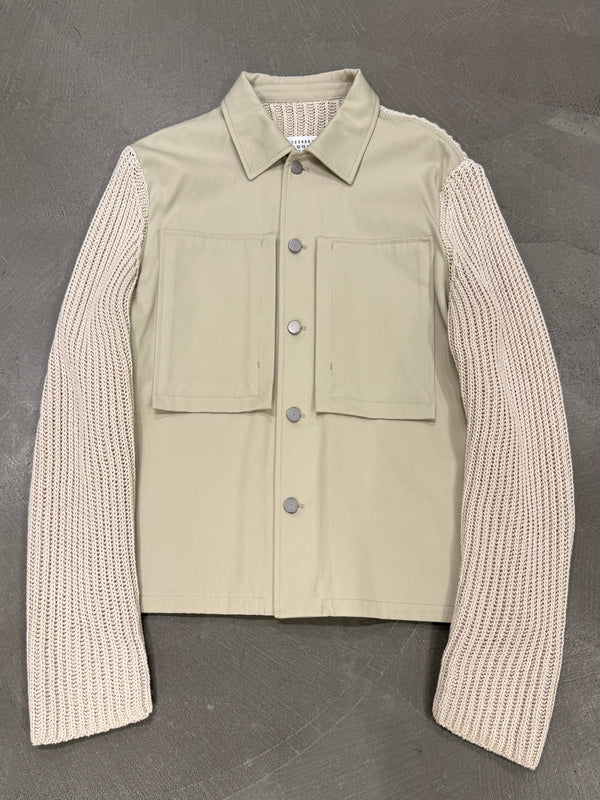 S/S2020 Maison Margiela ribbed-sleeve hybrid jacket