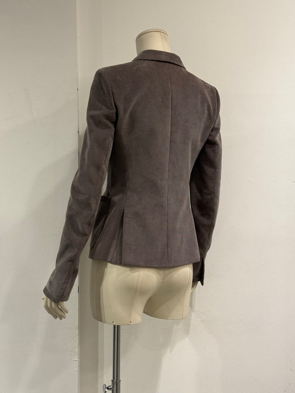 2010 Balenciaga by Nicolas Ghesquière asymmetric double breasted blazer