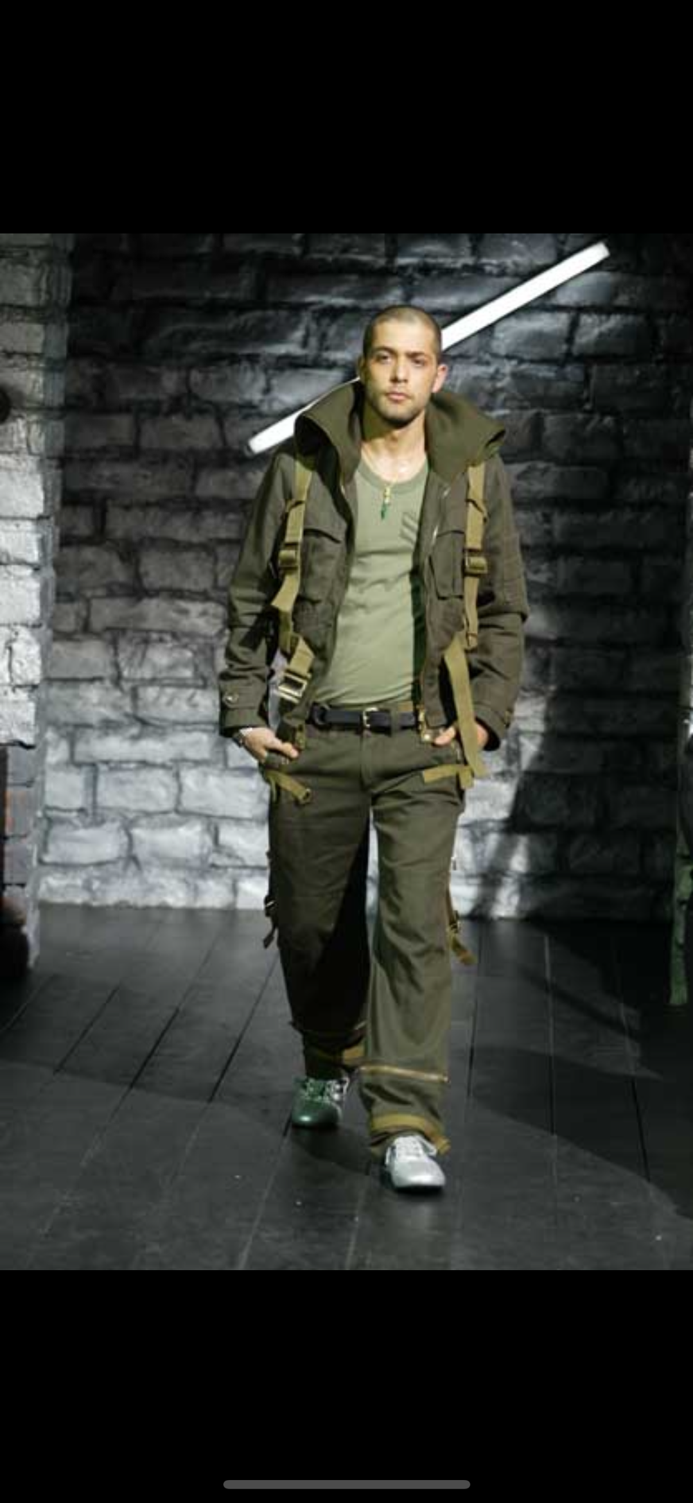 A/W 2003 Dolce & Gabbana parachute bondage bomber jacket