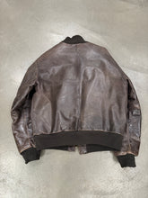 Load image into Gallery viewer, 1980s ARMANI leather MA-1 bomber jacket
