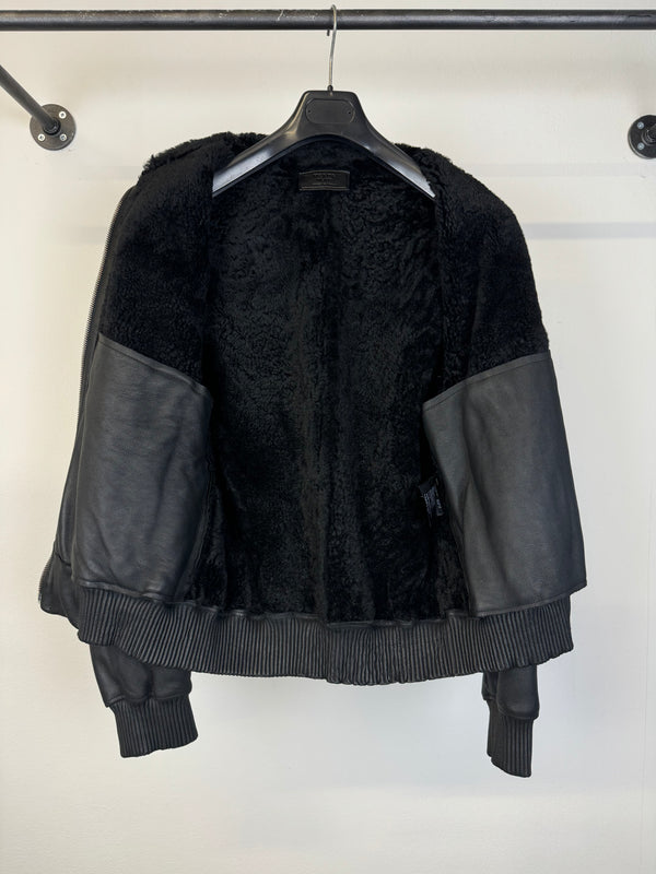 AW2007 Prada shearling leather bomber jacket