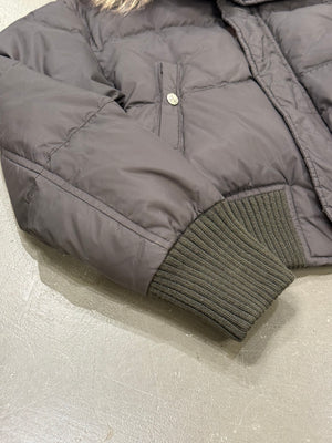 2000s Dsquared2 cropped puffer jacket with real murmanski fur